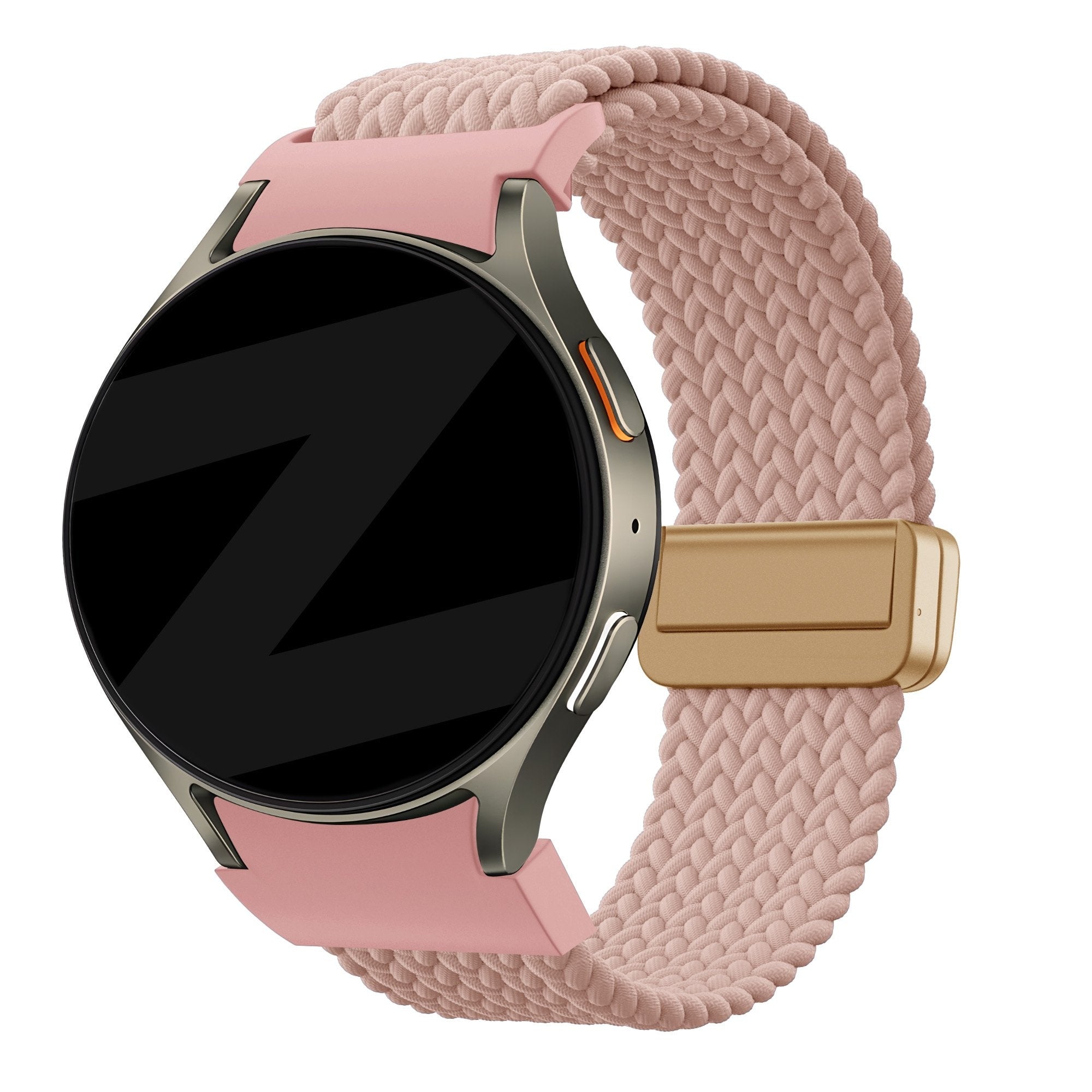 Bandz Samsung Galaxy Watch 4 40mm Geflochtenes Armband 'Easy Fit' (Rosa)