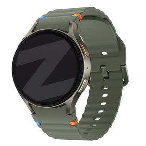 Bandz Samsung Galaxy Watch 4 Classic 42mm Wave-Armband 'Easy Fit' (Grün)