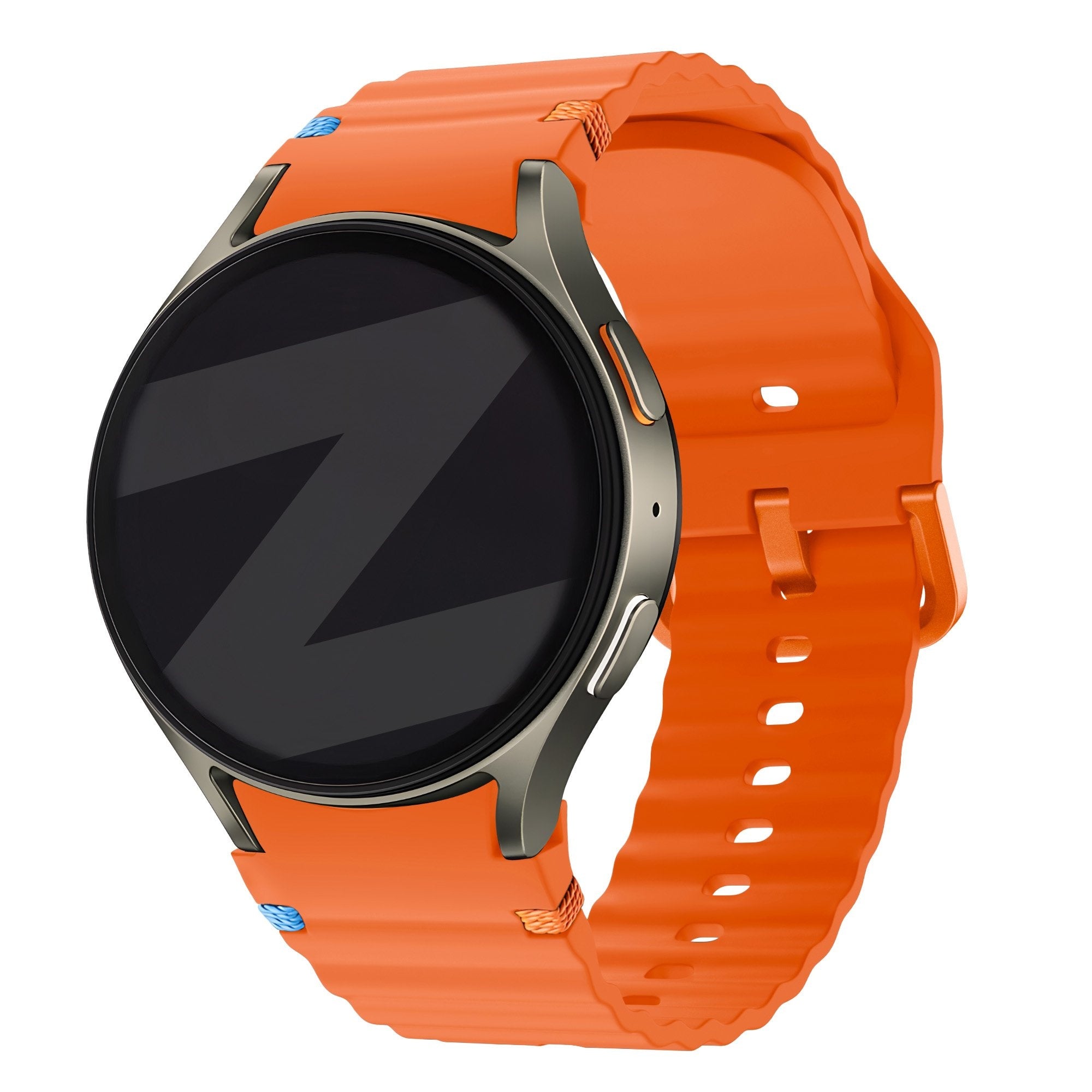 Bandz Samsung Galaxy Watch 6 Classic - 43mm Wave-Armband 'Easy Fit' (Orange)