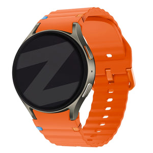 Bandz Samsung Galaxy Watch 6 Classic - 47mm Wave Strap 'Easy Fit' (Orange)
