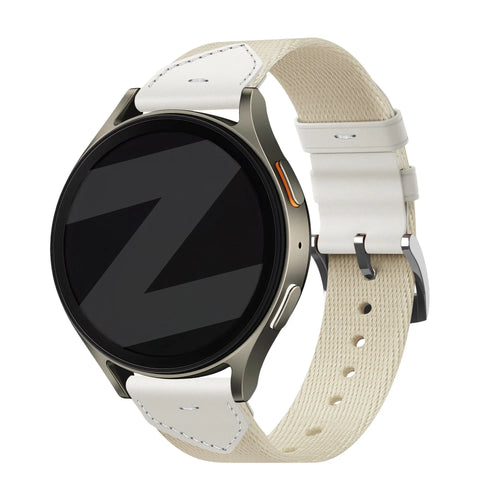 Bandz OnePlus Watch 3 - 43mm Leder Hybrid Armband 'Easy Fit' (Polarstern)