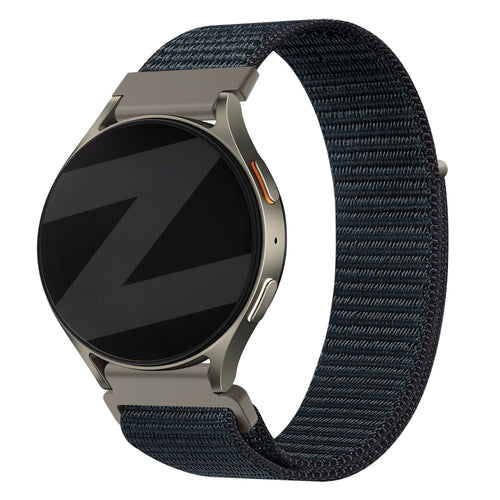 Bandz Amazfit Cheetah 2 Pro Nylon Strap 'Easy Fit' (Grey-Blue)