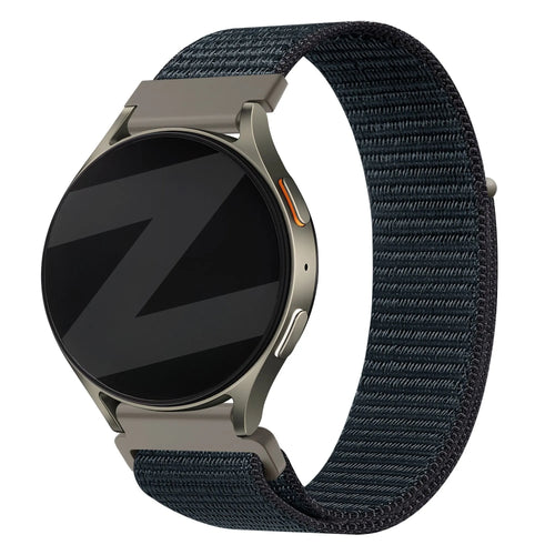 Bandz OnePlus Watch 3 Nylonarmband 'Easy Fit' (Grau/Blau)