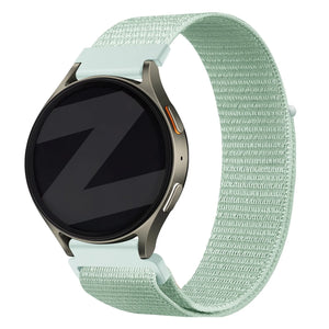 Bandz Fossil Gen 5e - 42mm Nylonarmband 'Easy Fit' (Hell Grün)