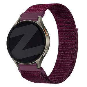 Bandz Fossil Gen 5e - 42mm Nylonarmband 'Easy Fit' (Plum)