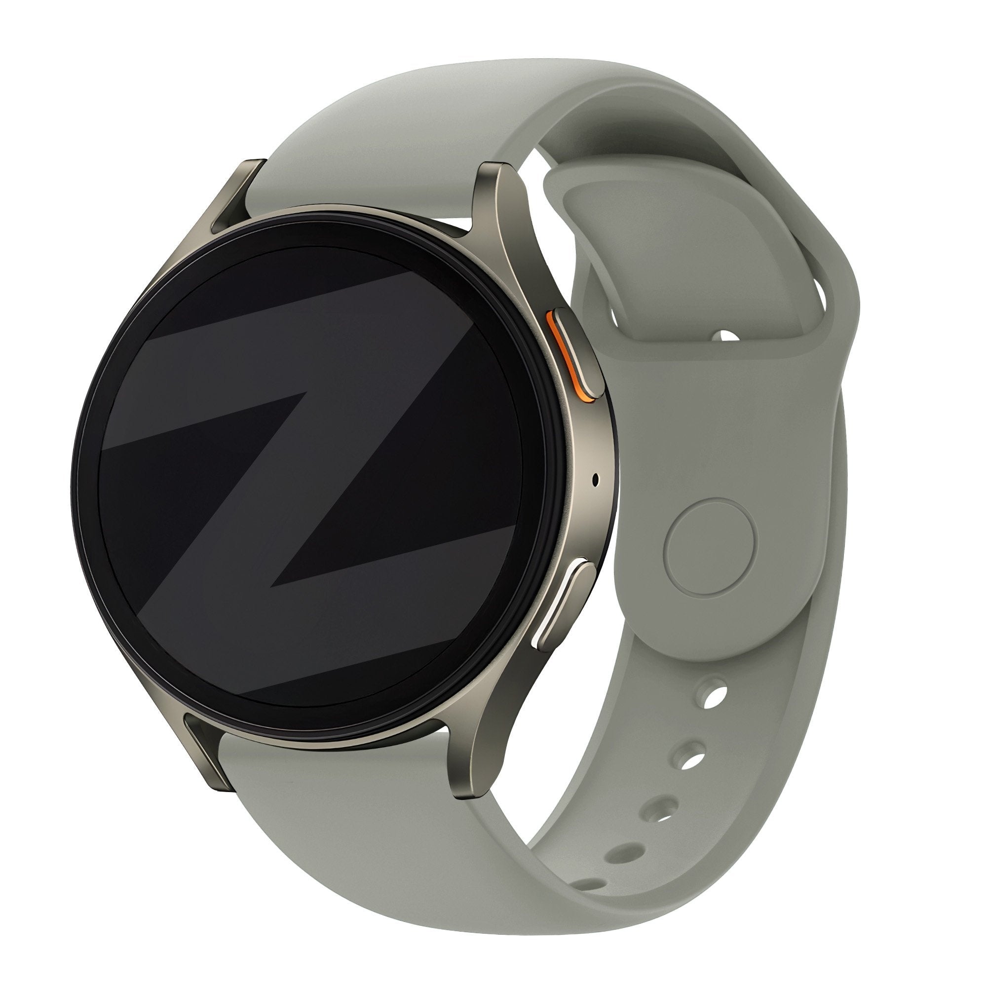 Bandz Samsung Galaxy Watch 4 Classic 46mm Sport Armband 'Easy Fit' (Hell Grau)