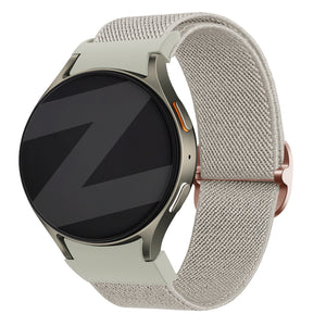 Bandz Samsung Galaxy Watch 7 - 44mm Elastisches Armband 'Easy Fit' (Beige)