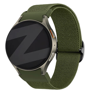 Bandz Samsung Galaxy Watch 4 40mm Elastisches Armband 'Easy Fit' (Grün)