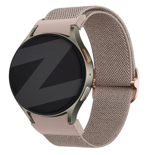 Bandz Samsung Galaxy Watch 6 - 40mm Elastisches Armband 'Easy Fit' (Milk Tea)