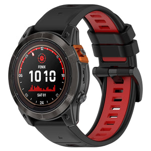 Garmin Instinct Sportarmband mit Schnalle (Schwarz/Rot)