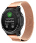 Garmin Fenix 5 (Plus) / 6 (Pro) Milanese Armband (Roségold)