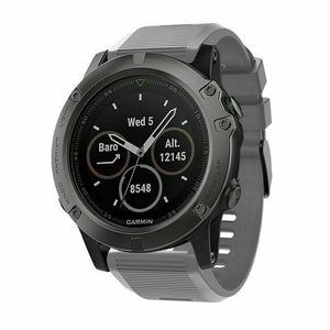 Garmin Fenix 8 Pro - 51mm Silikonarmband (Grau)