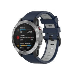 Garmin Instinct 3 - 50mm Schnalle Sport Amrband (Blau/Grau)