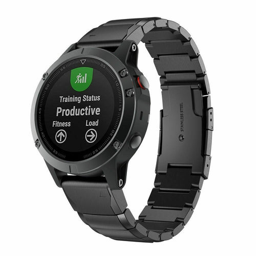 Garmin Forerunner 945 Metal Armband (Schwarz)