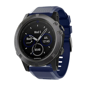 Garmin Fenix 8 Pro - 51mm Silikonarmband (Dunkel Blau)