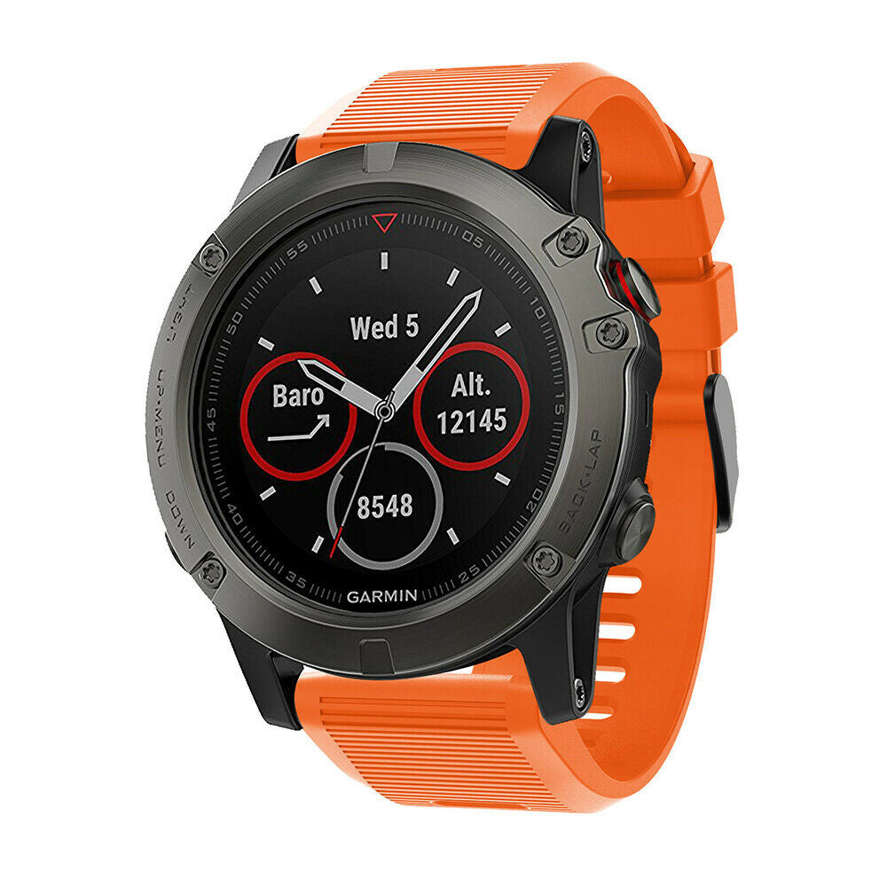 Garmin Fenix 8 Pro - 51mm Silikonarmband (Orange)