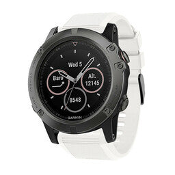 Garmin Instinct 3 - 50mm Silikonarmband (Weiß)