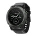 Garmin Quatix 3 / 6x / 7x Solar Silikonarmband (Schwarz)