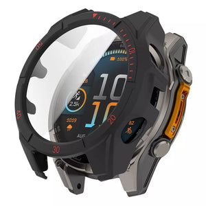 Garmin Fenix 8 - 51mm AMOLED Hartschale mit Glass (Schwarz/Rot)