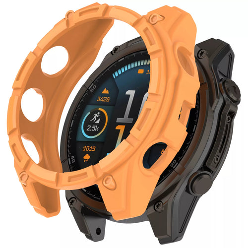 Garmin Fenix 8 - 47mm SOLAR robustes TPU Hülle (Orange)