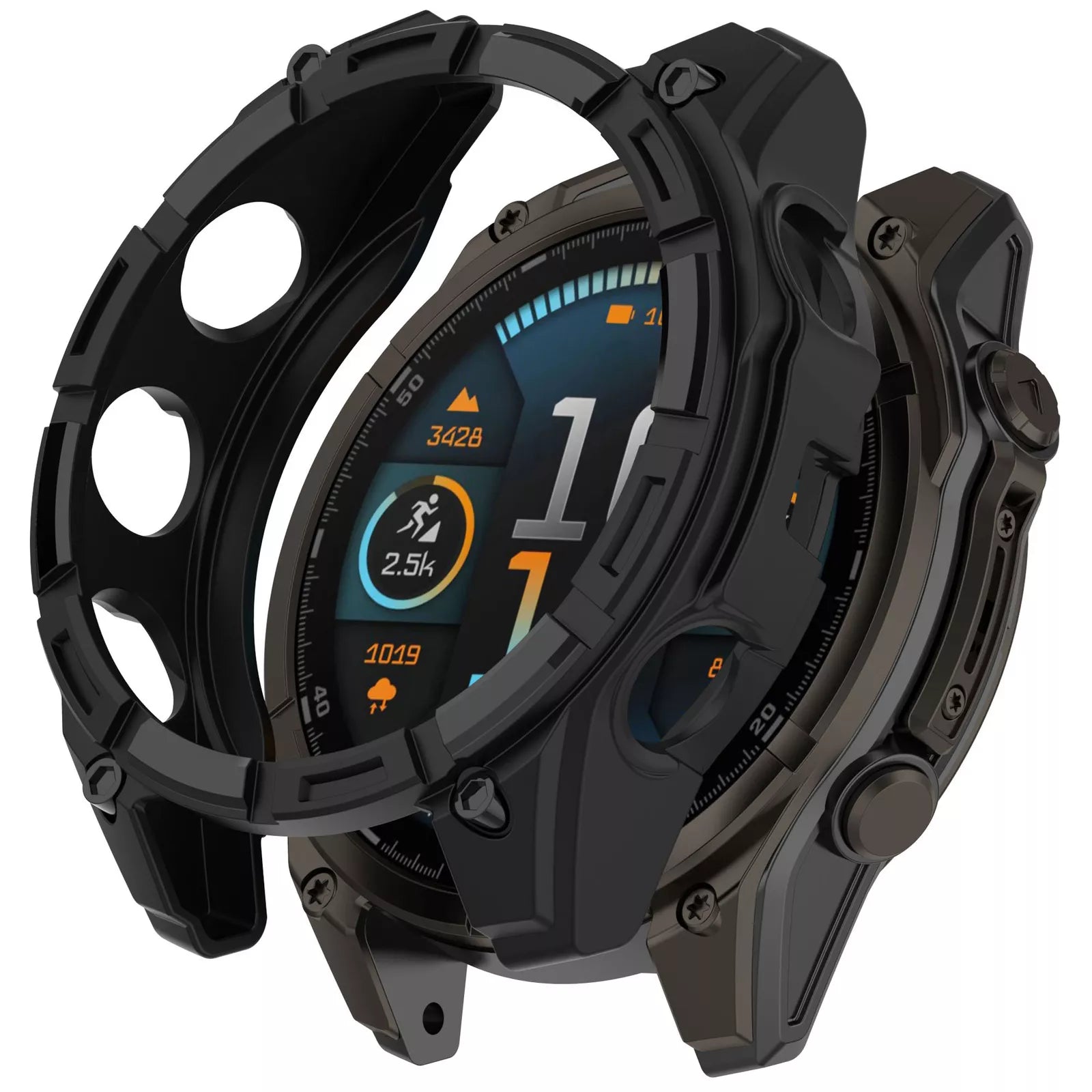 Garmin Fenix 8 - 51mm AMOLED Rugged TPU Case (Black)