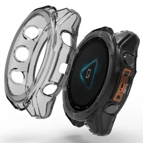 Garmin Fenix 8 - 47mm TPU Case (Transparent-Black)
