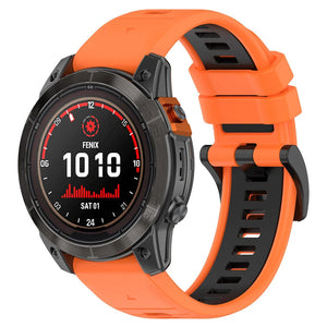 Garmin Fenix 8 Pro - 51mm Sport Strap with Buckle (Orange/Black)