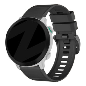 Bandz Garmin Descent G1 Silikonarmband mit Schnalle (Schwarz)
