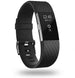 Fitbit Charge 2 Diamant Silikonarmband (Schwarz)