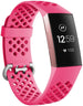 Fitbit Charge 3 Silikonarmband mit Löchern (Pink)