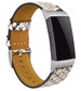 Fitbit Charge 3 Lederarmband (Schlangenmuster)