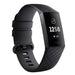 Fitbit Charge 3 Silikonarmband (Schwarz)