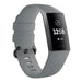 Fitbit Charge 3 Silikonarmband (Grau)