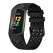 Fitbit Charge 5 Silikonarmband mit Löchern (Schwarz)
