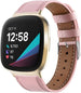 Fitbit Sense Lederarmband (Rosa)