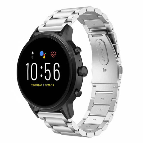 Fossil Gen 4 Explorist (HR) Stahlarmband (Silber)
