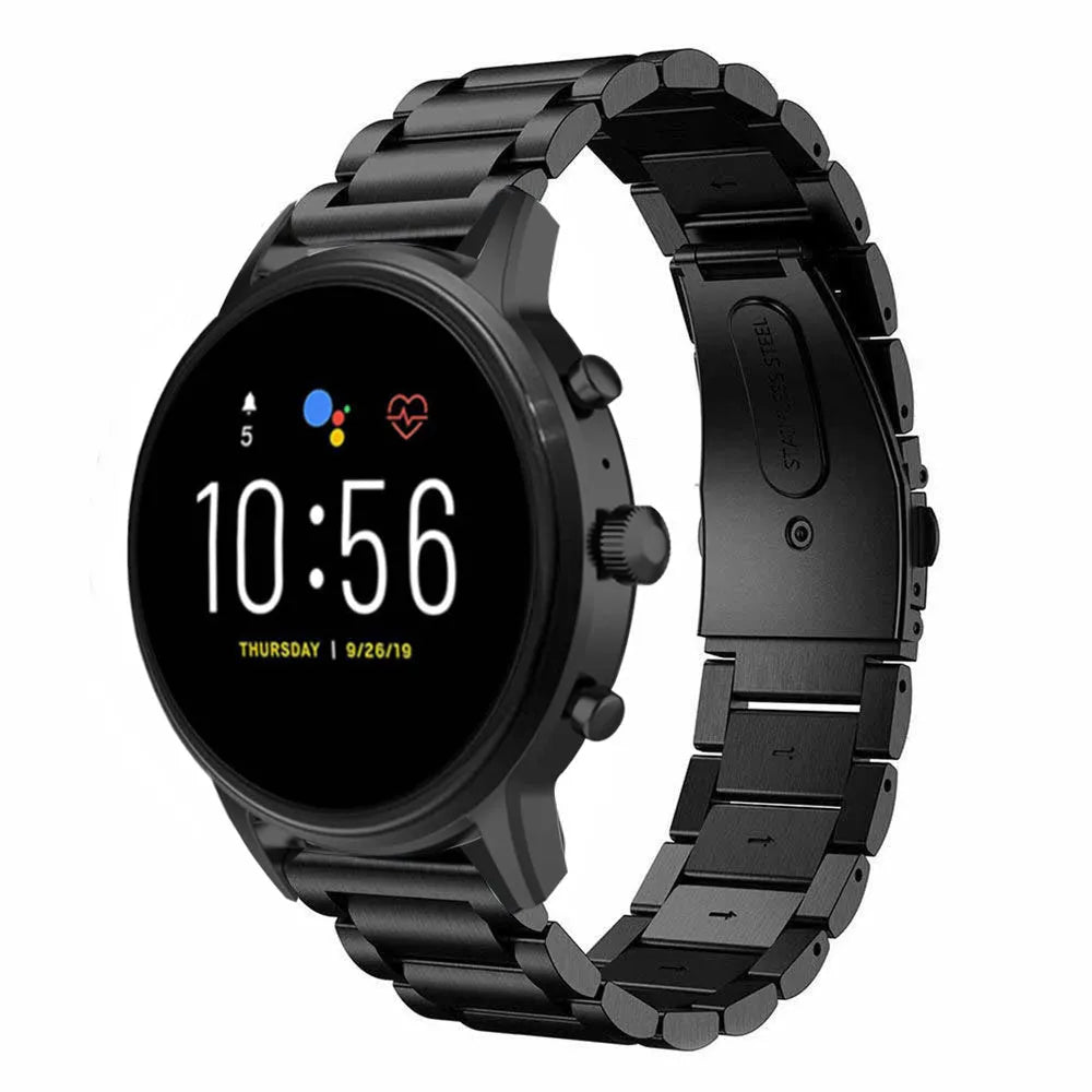 Fossil Gen 4 Explorist (HR) Stahlarmband (Schwarz)