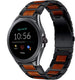 Fossil Gen 5e 44mm Holz/Stahlarmband (Schwarz)