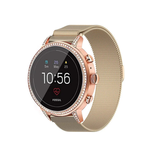 Fossil Gen 4 Venture (HR) Milanese Armband (Champagne)