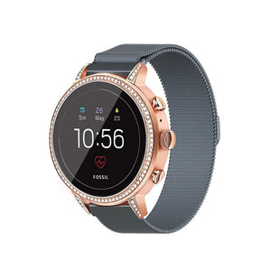 Fossil Gen 4 Venture (HR) Milanese Armband (Grau)