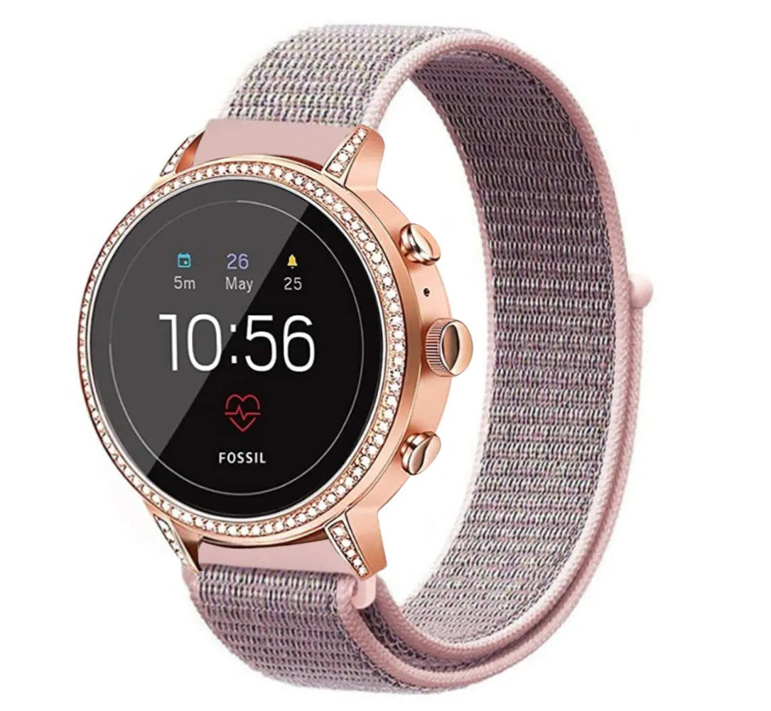 Fossil Gen 4 Venture (HR) Nylonarmband (Rosa)