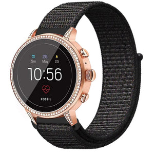 Fossil Gen 4 Venture (HR) Nylonarmband (Schwarz)