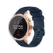 Fossil Gen 4 Venture (HR) Silicone Strap (Dark Blue)