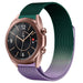 Samsung Galaxy Watch 3 41mm Milanese-Armband (Lila/Grün)