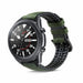 Samsung Galaxy Watch 3 45mm Silicone Leather Strap (Green)