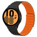 Samsung Galaxy Watch 4 40mm Magnetisches Silikonarmband (Schwarz/Orange)
