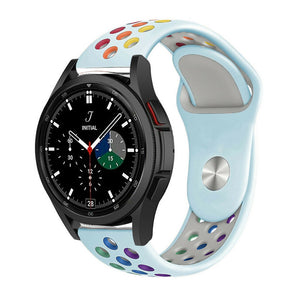 Silicone Sport Strap, on a watch, 3/4 front view