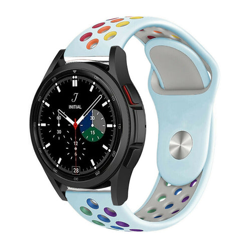 Silicone Sport Strap, on a watch, 3/4 front view