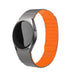 Samsung Galaxy Watch 4 Classic 42mm Magnetisches Silikonarmband (Grau/Orange)
