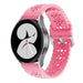 Samsung Galaxy Watch 4 44mm Silikonarmband mit Muster (Hellrosa)